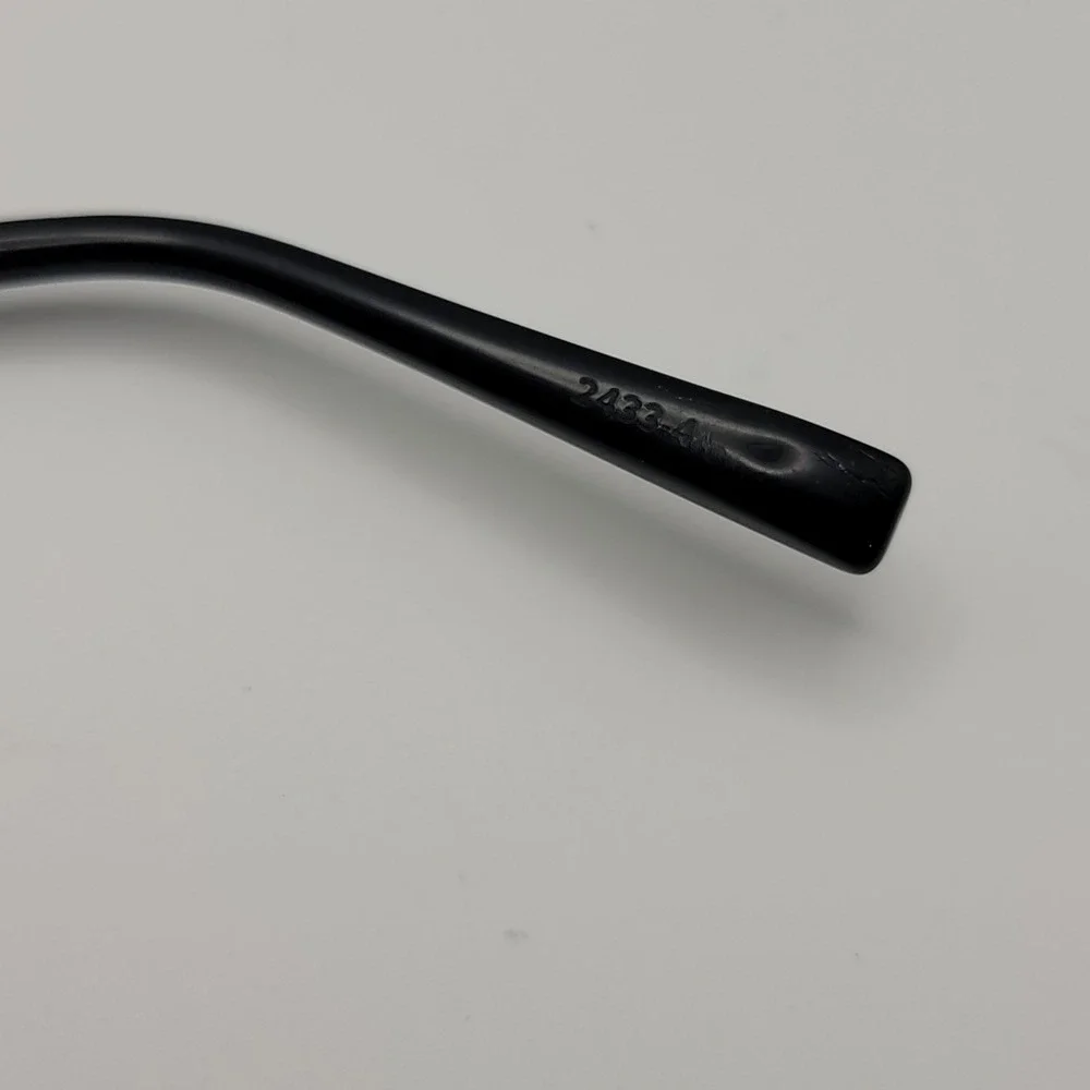 Warby Parker Whittier M Eyeglasses Frames Only 50-21-140 Black Gold CatEye Italy
